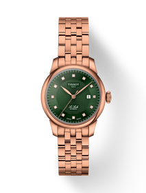 Front view of the watch Tissot Le Locle 29mm with shadow