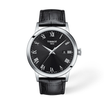 Vista frontal del reloj Tissot Classic Dream 42mm con sombra