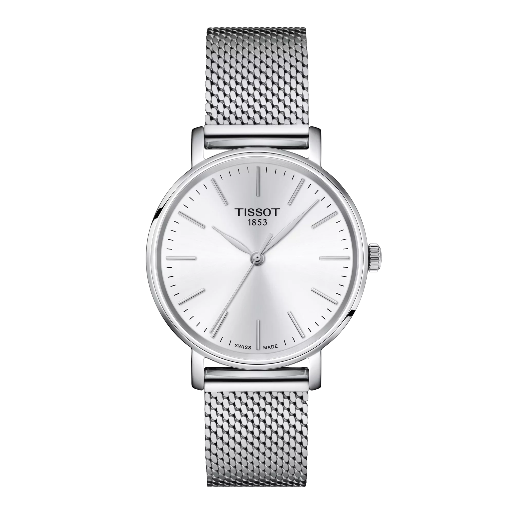 시계 전면 보기 티쏘 에브리타임 34mm