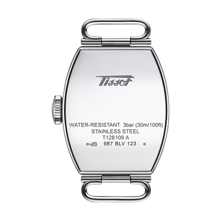 Back view of the watch case Tissot Heritage Porto Small lady