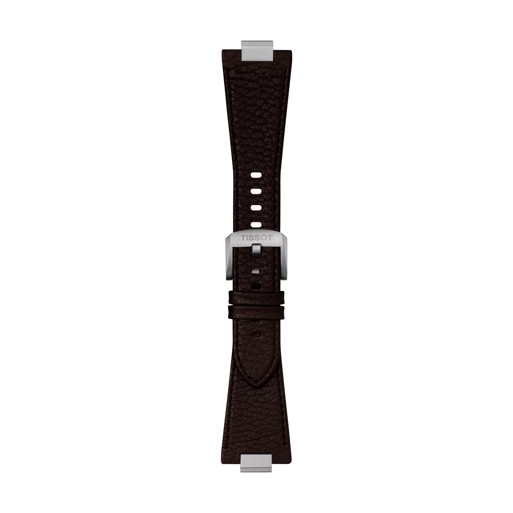 Front view of Tissot PRX 40mm Kahverengi Deri Kayış