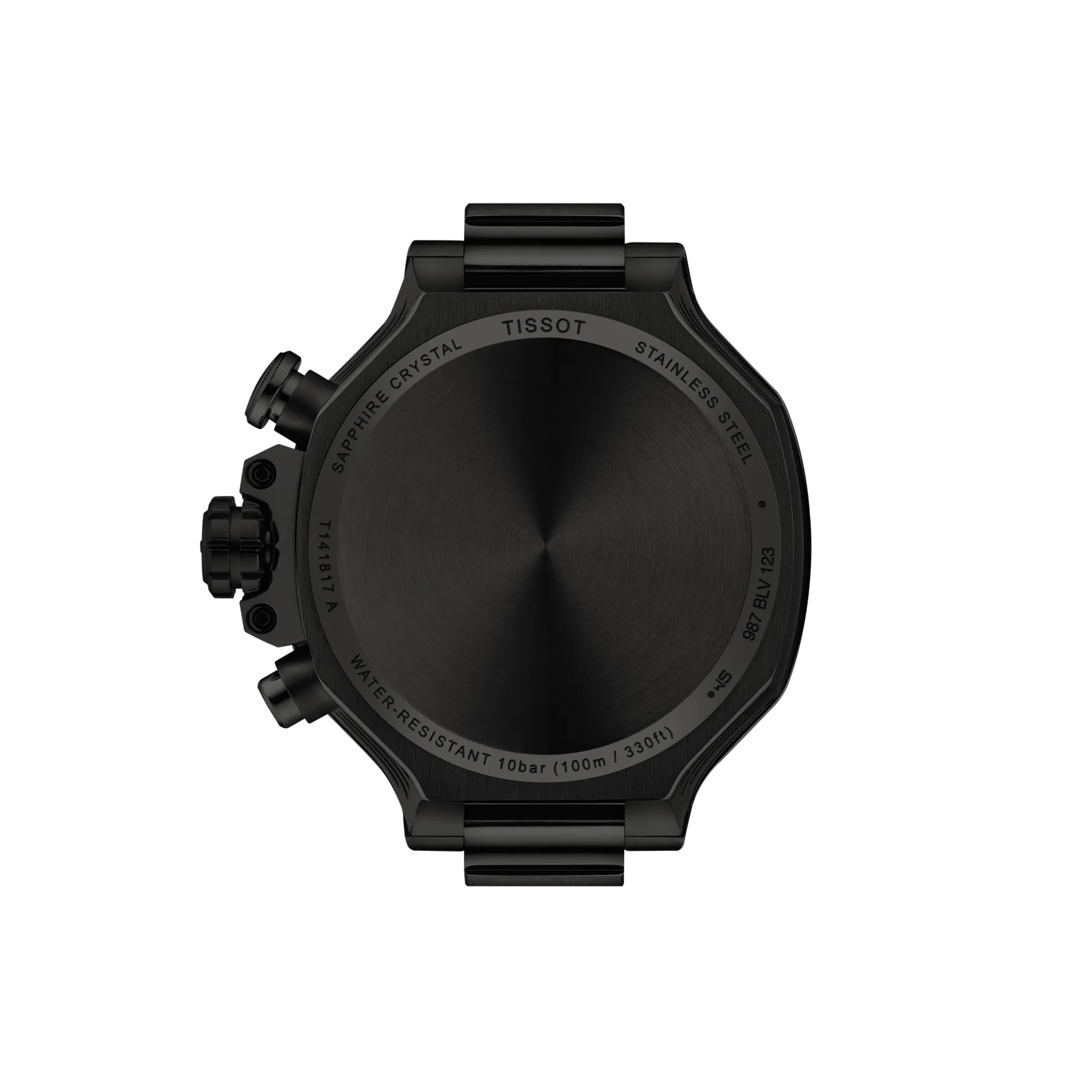 Back view of the watch case Tissot T-Race 38mm