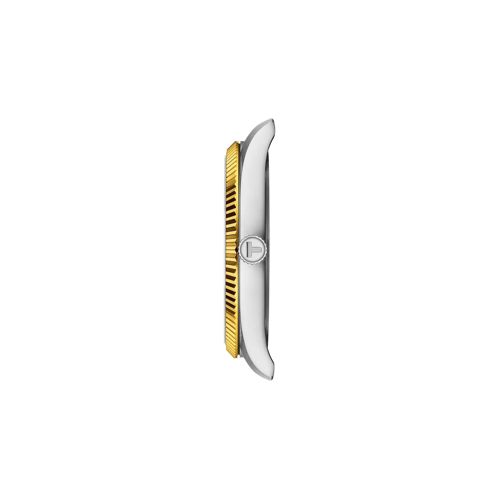 Profile view of the watch case Tissot Ballade 40mm