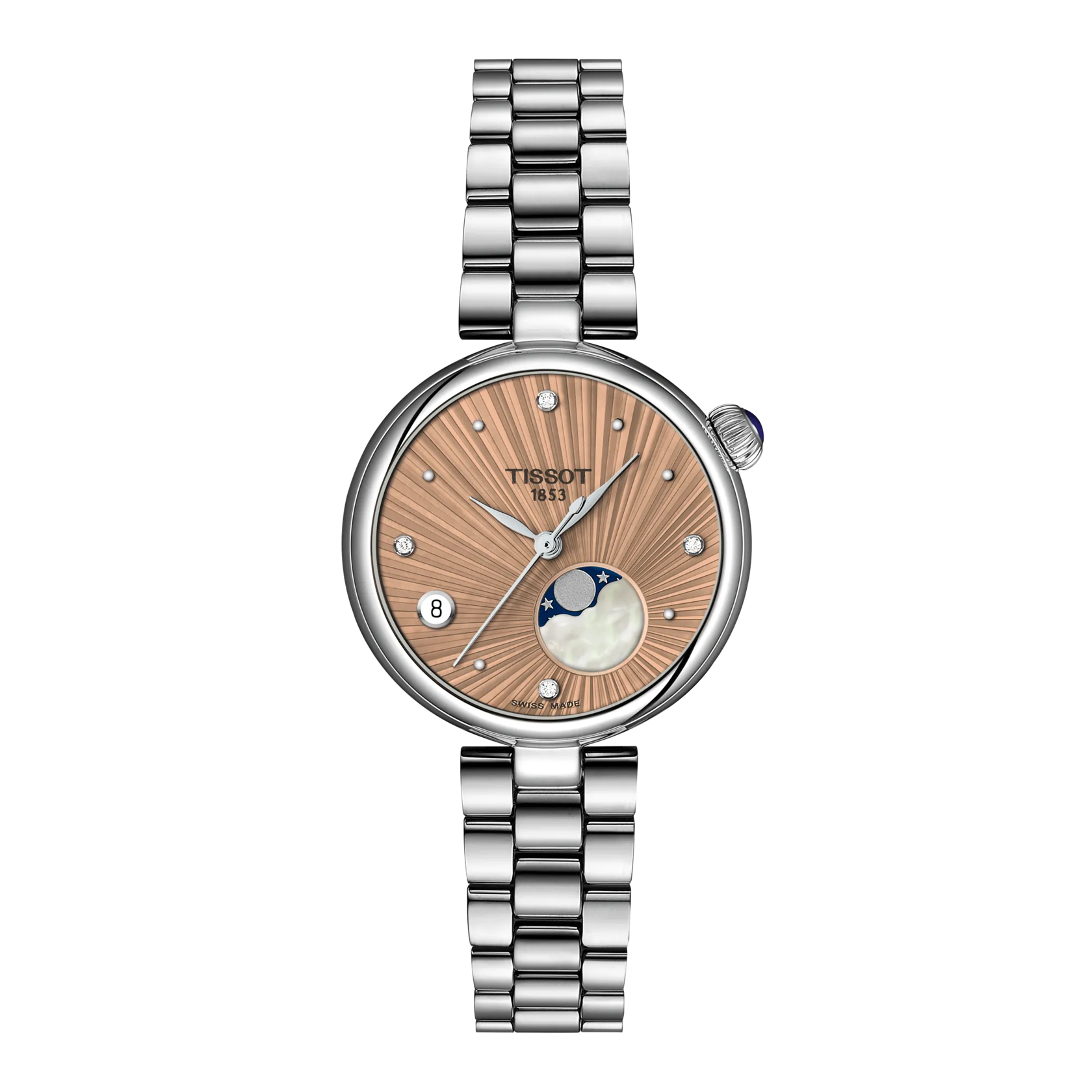 Front view of the watch Tissot Desir 29.6mm
