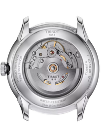 Back view of the watch case Tissot Chemin des Tourelles Powermatic 80 39 mm