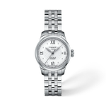 Front view of the watch Tissot Le Locle 25.3mm with shadow