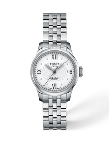 Front view of the watch Tissot Le Locle 25.3mm with shadow