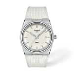 Front view of the watch Tissot PRX 40mm with shadow