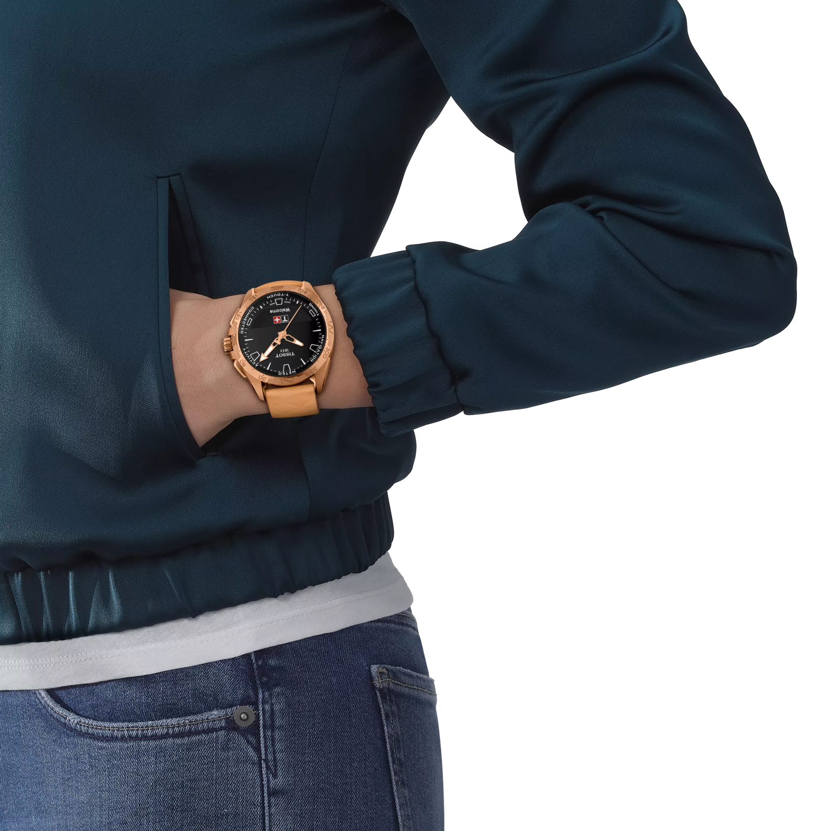 Simulazione dellorologio {0} su un polso