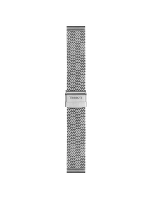 Front view of Tissot Official Steel Milanais Bracelet Lugs 18 mm