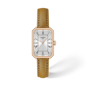 Vue de face de la montre Tissot SRV 30mm avec ombre