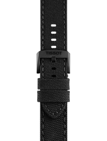 TISSOT ブラック ファブリックストラップ 22mmのズーム