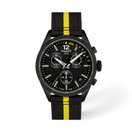 Vue de face de la montre Tissot PR 100 Tour de France 2026 40mm avec ombre