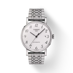 Front view of the watch Tissot Everytime Swissmatic 40mm with shadow