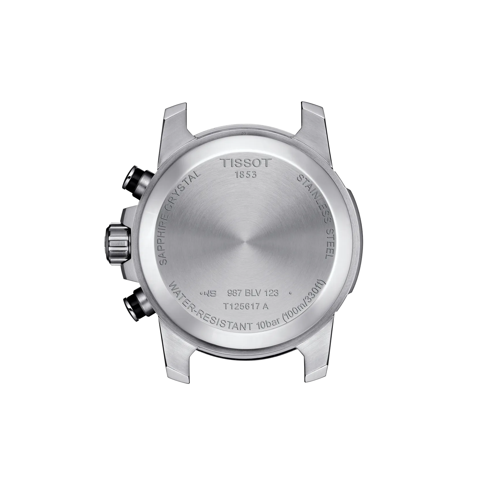 시계 케이스 뒷면 보기 티쏘 슈퍼스포츠 크로노