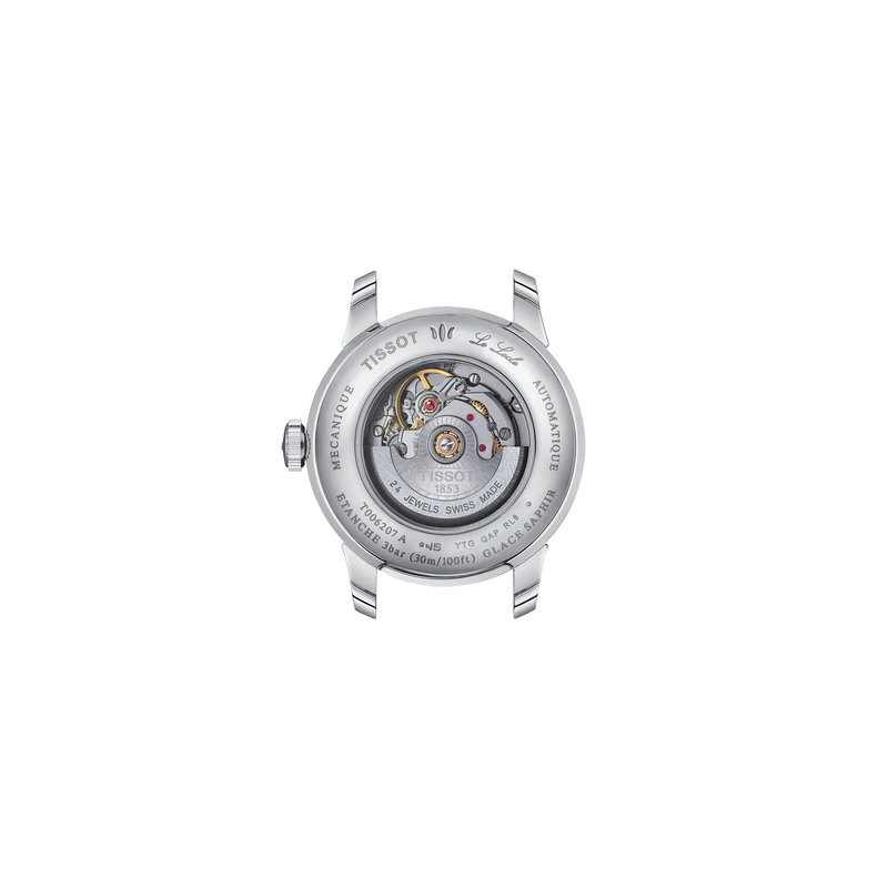Orologio Tissot Le Locle Automatic - Quadrante Con Indici E 8 Diamanti Certificati, Bracciale In Acciaio, Eleganza Svizzera, Orologio Da Uomo