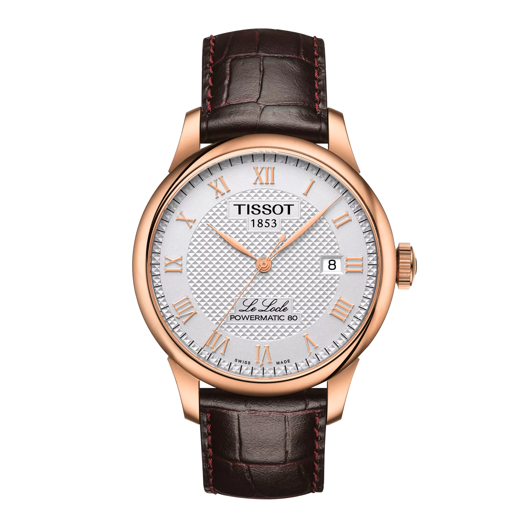 Vista frontale orologio Tissot Le Locle 39.3mm