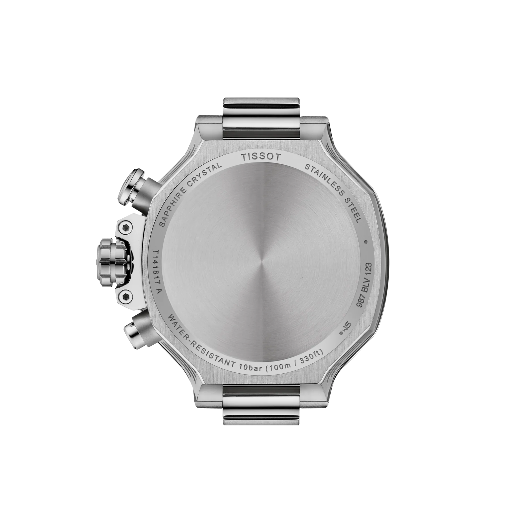 Vista posterior de la caja del reloj Tissot T-Race 38mm