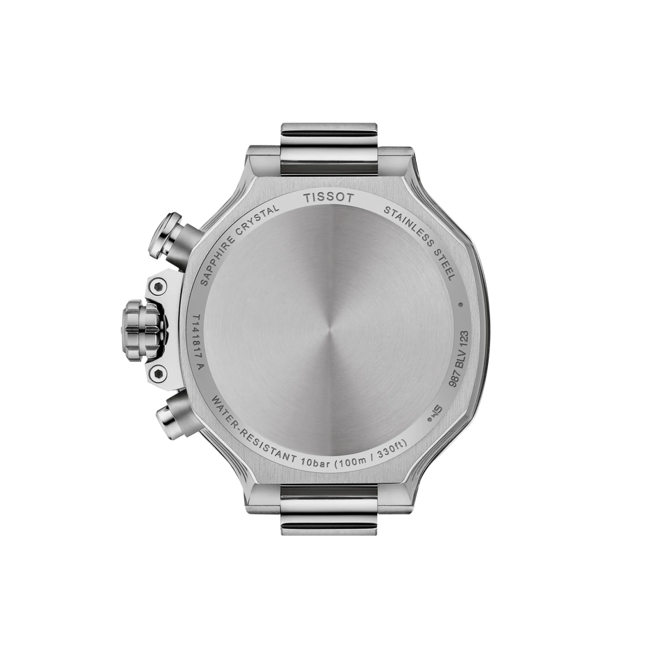 Rückansicht des Gehäuses der Uhr Tissot T-Race 38mm