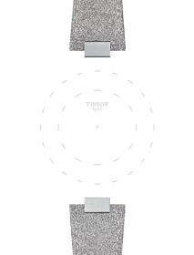 Focus on the lugs of Tissot Gri Sentetik Kayış