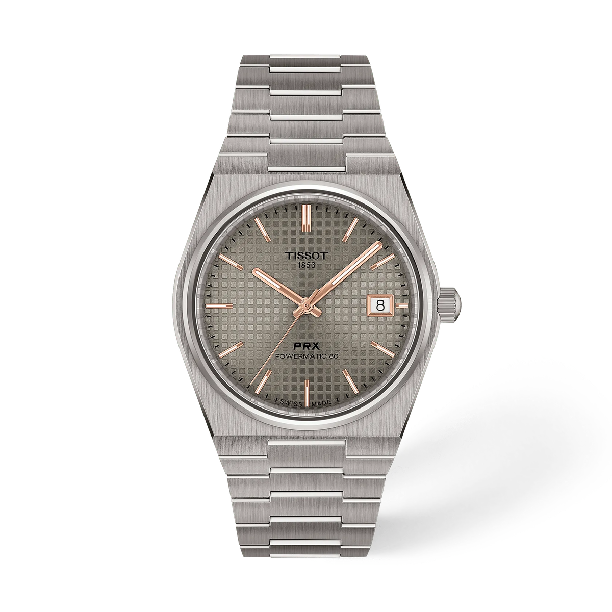 Часы Tissot PRX Titanium 38 мм, цвет: Антрацитовый