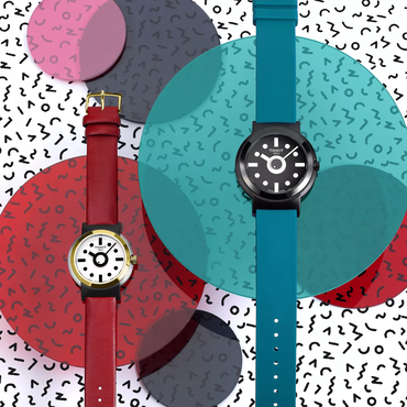 Tissot Heritage Memphis Lady watch on a colored background
