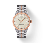 Front view of the watch Tissot Luxury Powermatic 80 Lady with shadow