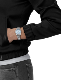 Simulation of the watch Tissot Ballade 30mm on a wrist