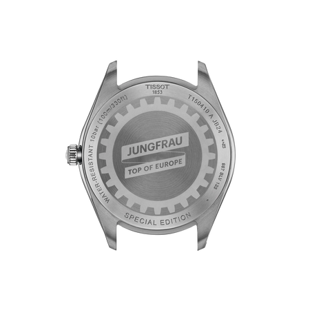 Back view of the watch case Tissot PR 100 Jungfraubahn 40mm