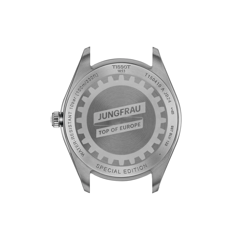 Back view of the watch case Tissot PR 100 Jungfraubahn 40mm