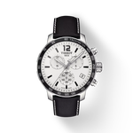 มุมมองด้านหน้าของนาฬิกา Tissot Quickster Chronograph พร้อมเงา