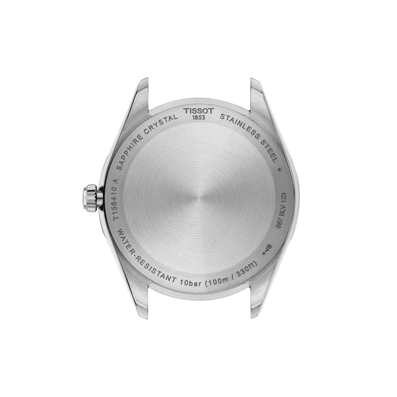 Vue arri&egrave;re du bo&icirc;tier de la montre Tissot Ballade 40mm