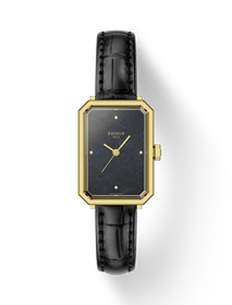 Front view of the watch Tissot SRV 30mm with shadow
