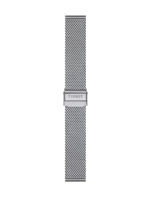 Front view of Tissot Official Steel Milanais Bracelet Lugs 20 mm