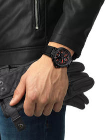 Simulation of the watch Tissot T-Race 41mm on a wrist