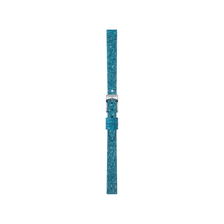 Front view of Tissot Official Blue Synthetic Strap Lugs 9 mm