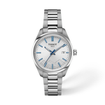 Vue de face de la montre Tissot PR 100 Jungfraubahn 34mm avec ombre