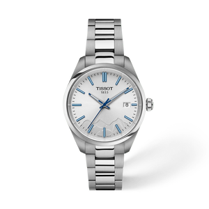 Front view of the watch Tissot PR 100 Jungfraubahn 34mm with shadow