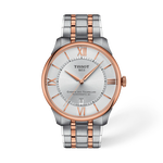 Front view of the watch Tissot Chemin Des Tourelles 42mm with shadow