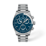 Vue de face de la montre Tissot PR516 40mm avec ombre