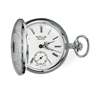 Front view of the watch Tissot Savonnette 49.55mm with shadow