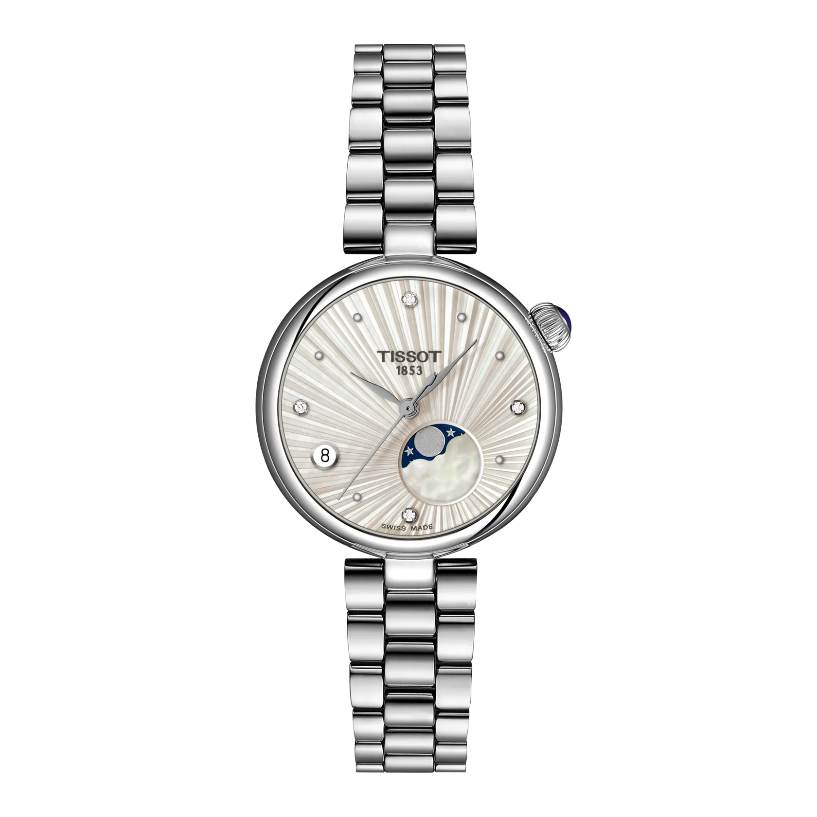 Front view of the watch Tissot Desir 29.6mm