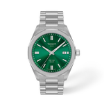 Front view of the watch Tissot PRC 100 Solar 39mm with shadow