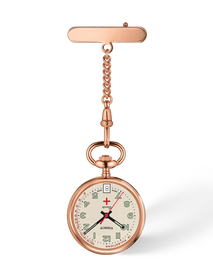 Front view of the watch Tissot Infirmi&egrave;res 30.1mm with shadow