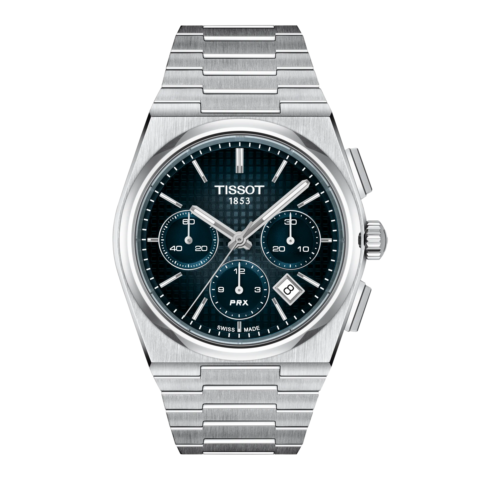 Front view of the watch 天梭PRX系列42mm