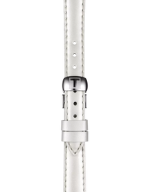 Zoom on Tissot Official White Leather Strap Lugs 12 mm
