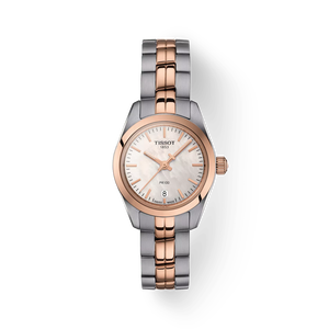 Front view of the watch Tissot PR 100 Lady Small with shadow