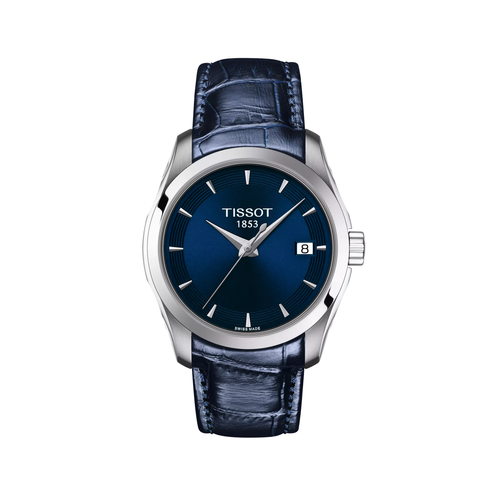 Front view of the watch Tissot Couturier Lady