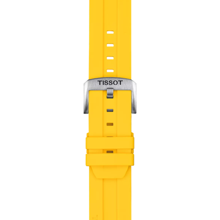 TISSOT イエロー シリコン ストラップ 22mmのズーム