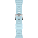 Zoom on Tissot Official PRX Light Blue Rubber Strap